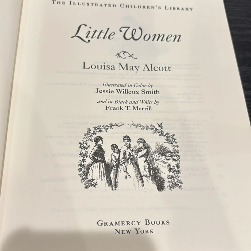 Little Women Illustrated Coffee Table Book - Burgundy
